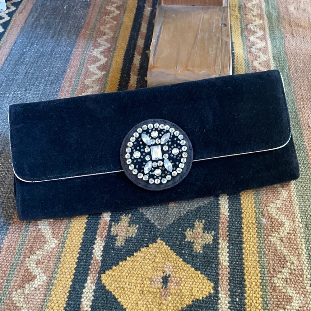 Victoria’s Secret Black Velvet Clutch